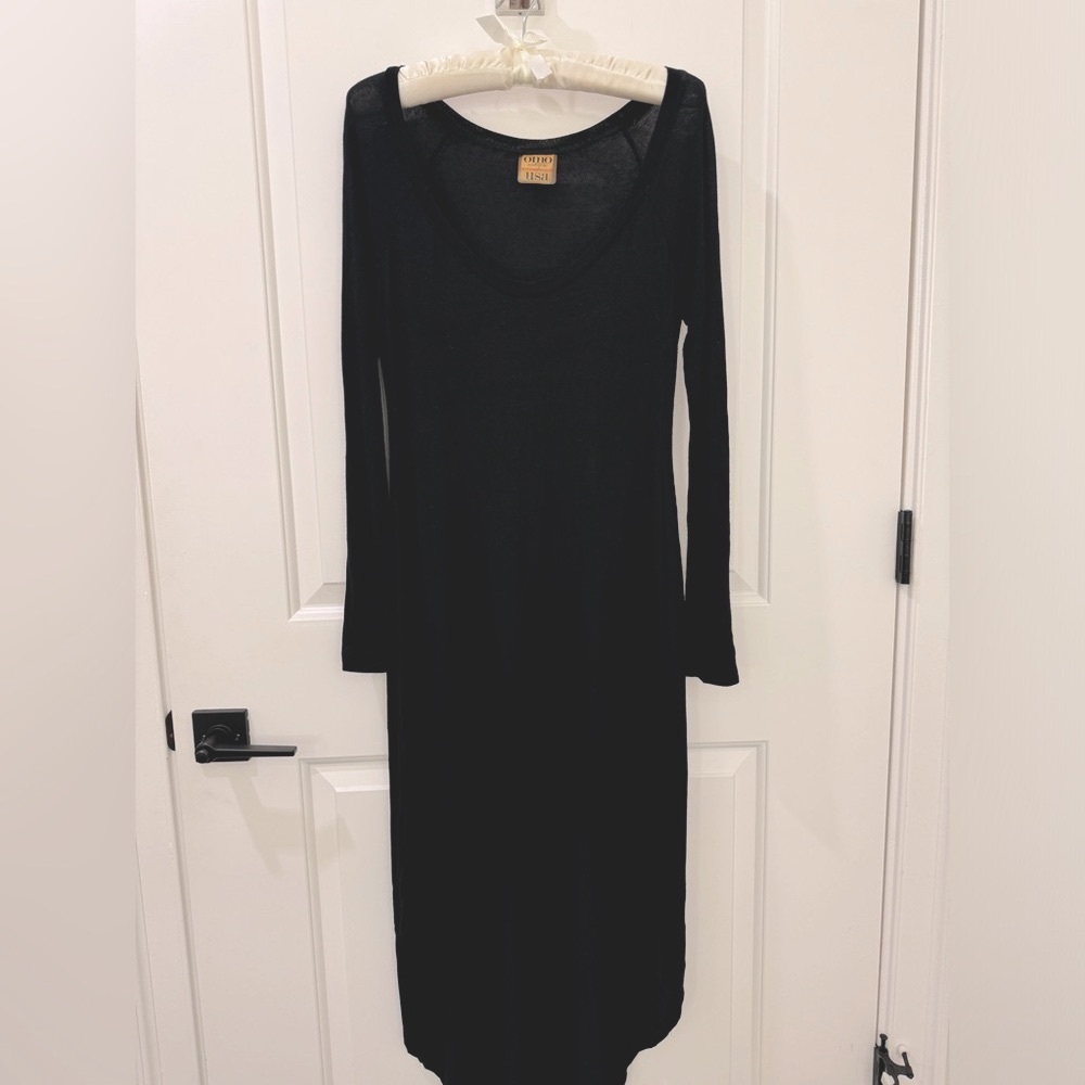 Iconic Norma Kamali Omo mini-maxi modal dress
